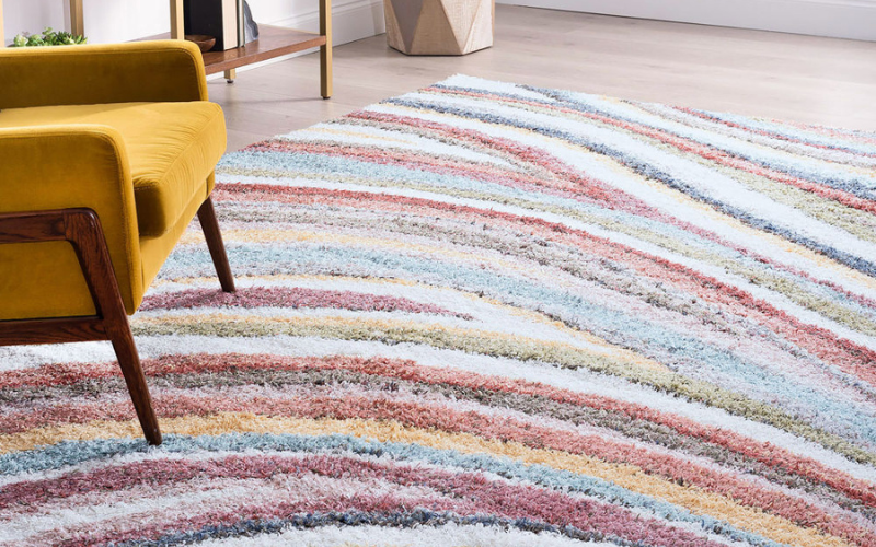 Luz Shag Stripe Area Rug